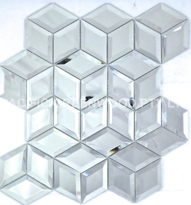 - mirror mosaics  silver 50.2X86.9X5MM/PC mirror -