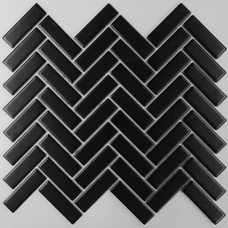 - herringbone black  310X273 matte -