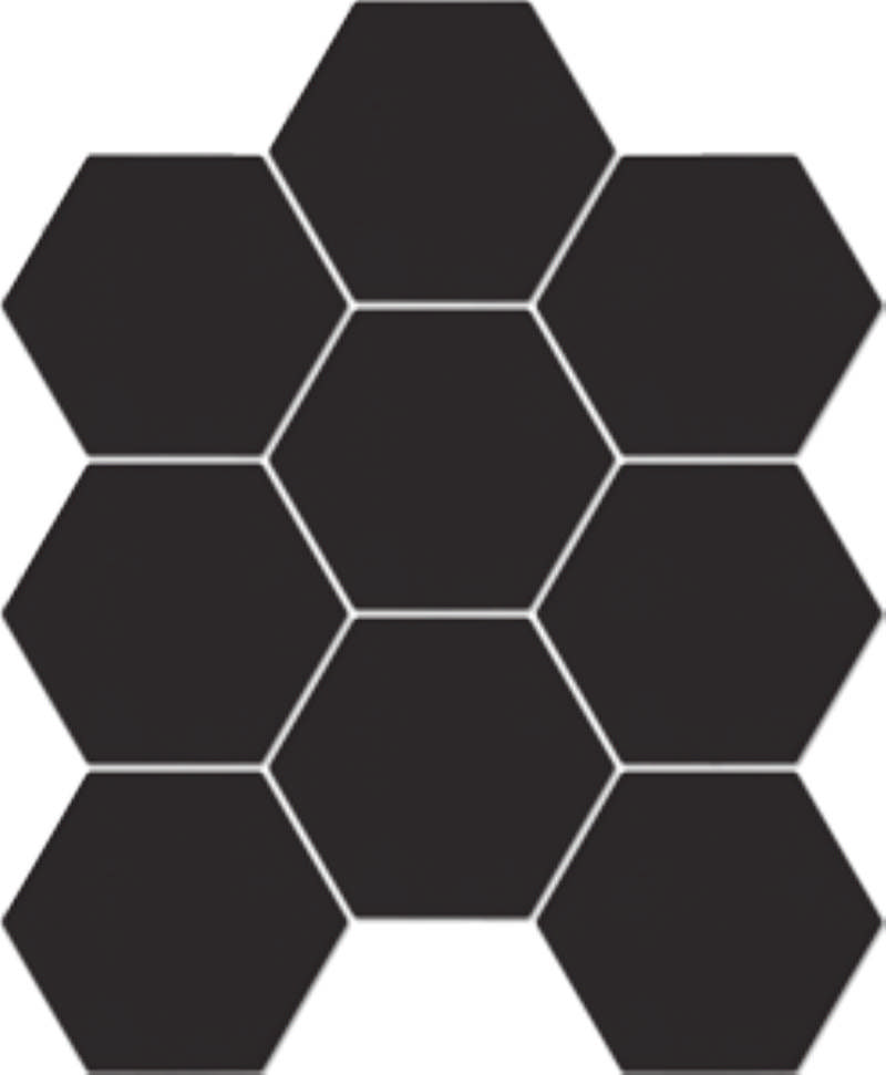 - Bella black  228X228 matte mosaic  -