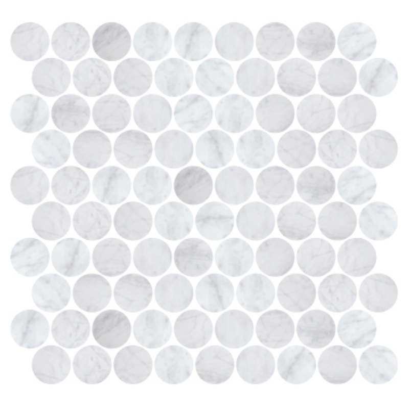- Natural Stone  carrara  282X273 penny honed  -