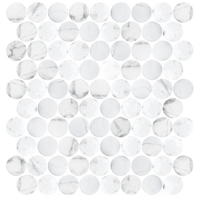 - Natural Stone  statuario  282X273 penny honed  -