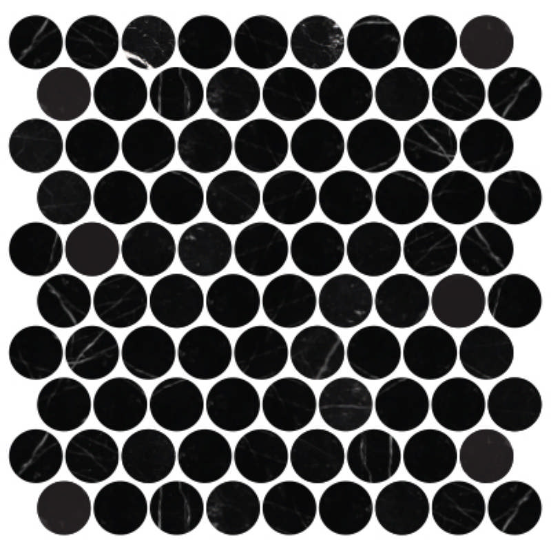 - Natural Stone  marquina  282X273 penny honed  -