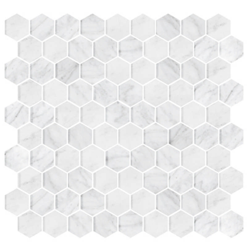 - Natural Stone  carrara  272X282 hexagon honed  -