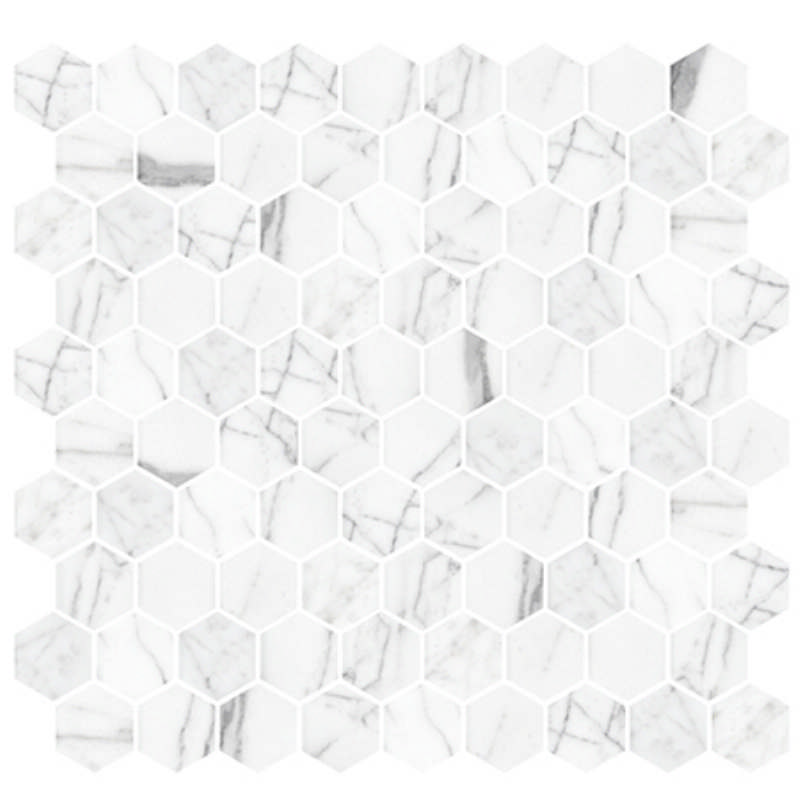 - Natural Stone  statuario  272X282 hexagon honed  -
