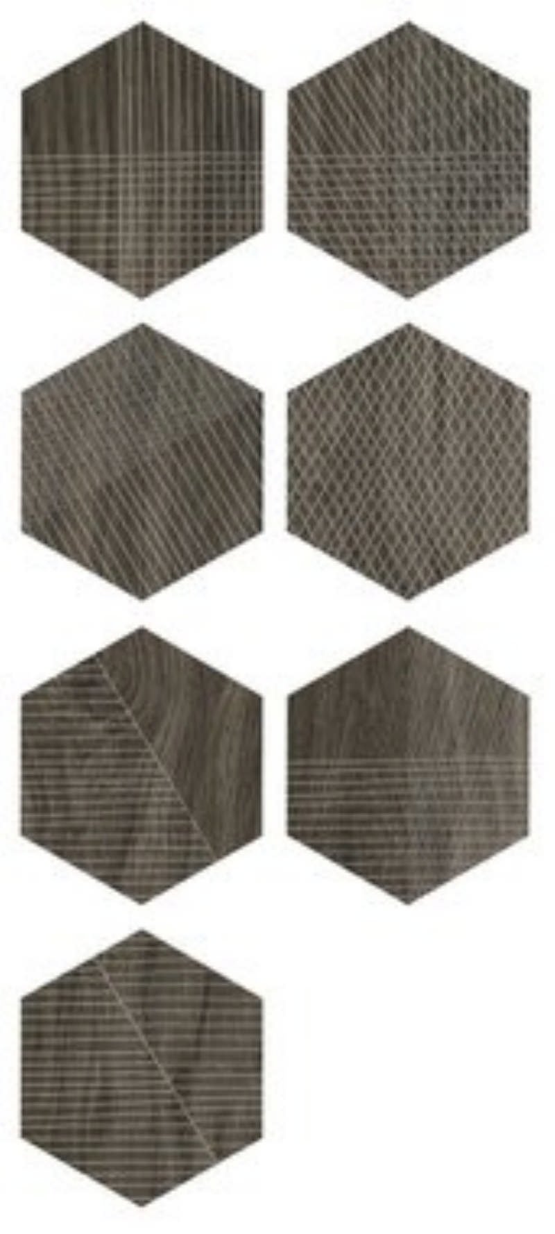 - line wood  dark brown  20 X 23 cm  matt -