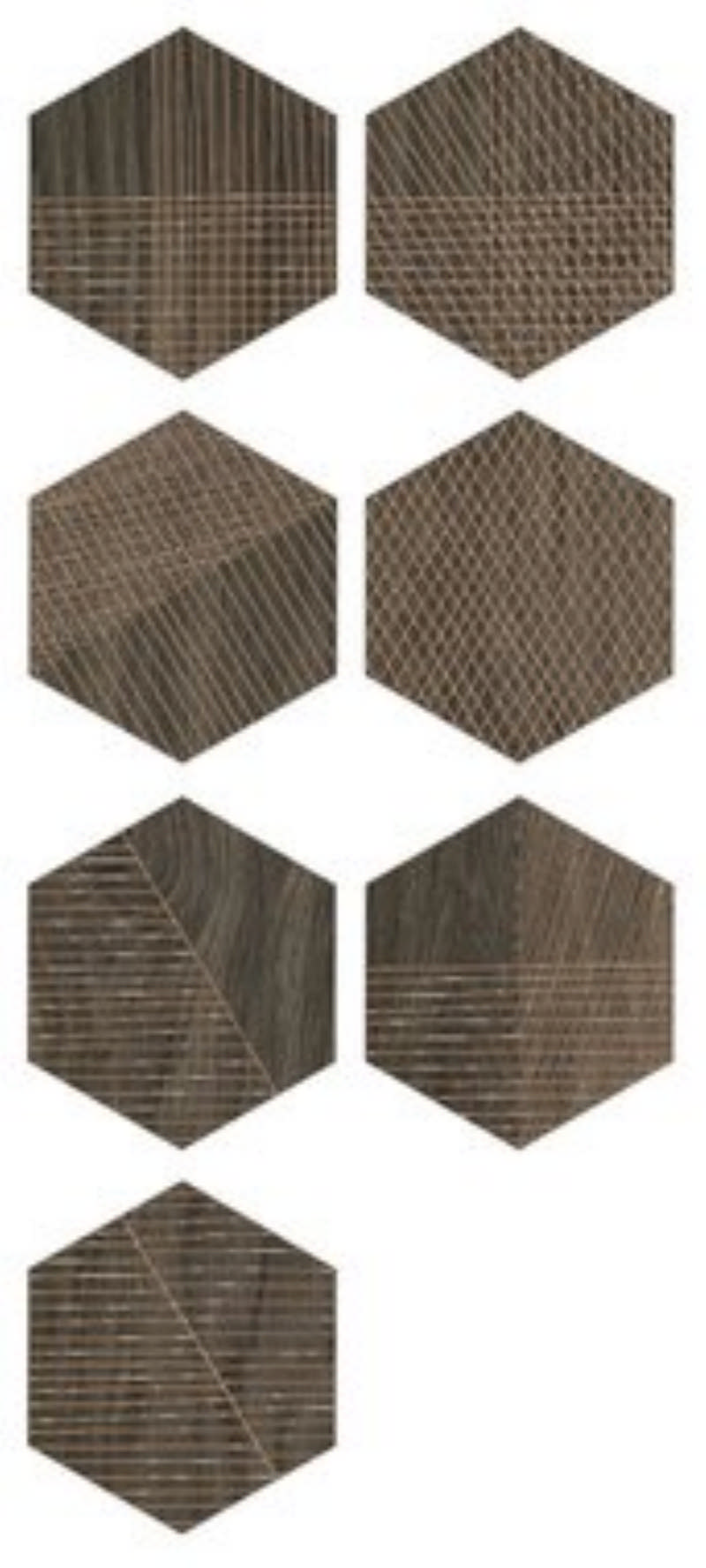 - line wood  dark brown  20 X 23 cm  matt  -