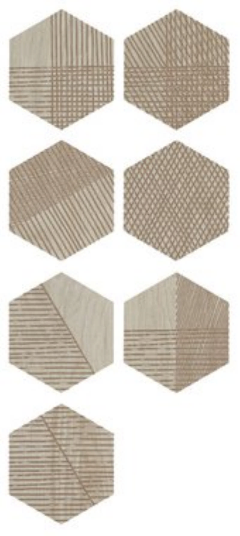- line wood  ivory  20 X 23 cm  matt -