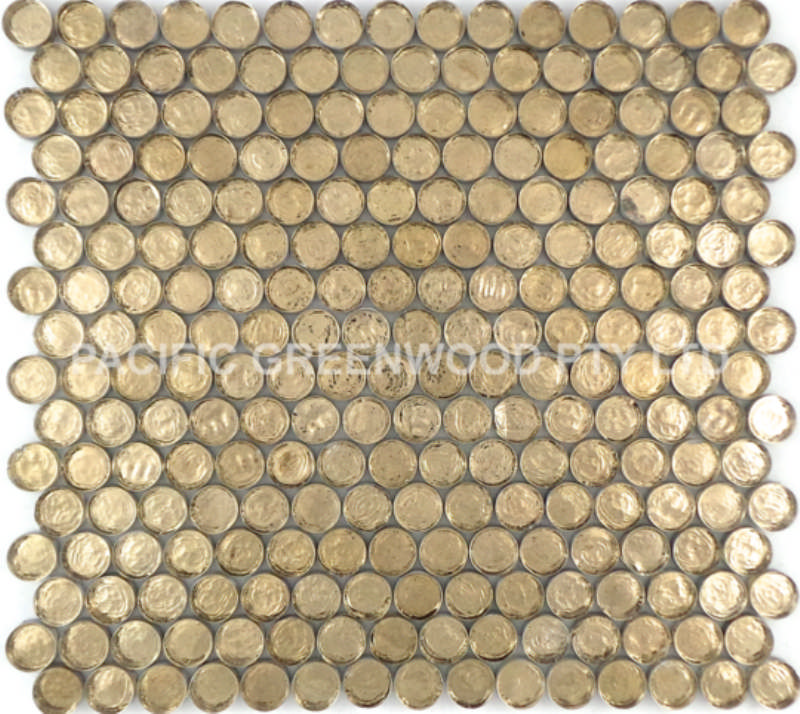 - glass Mosaic gold  20MM  -
