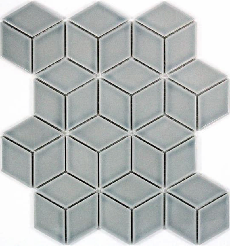 - Cube grey gloss 48X48MM gloss -