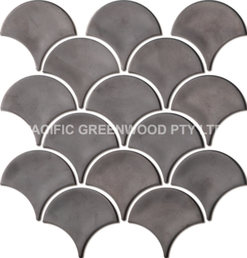 - Fish Scale siver 259X273MM gloss -