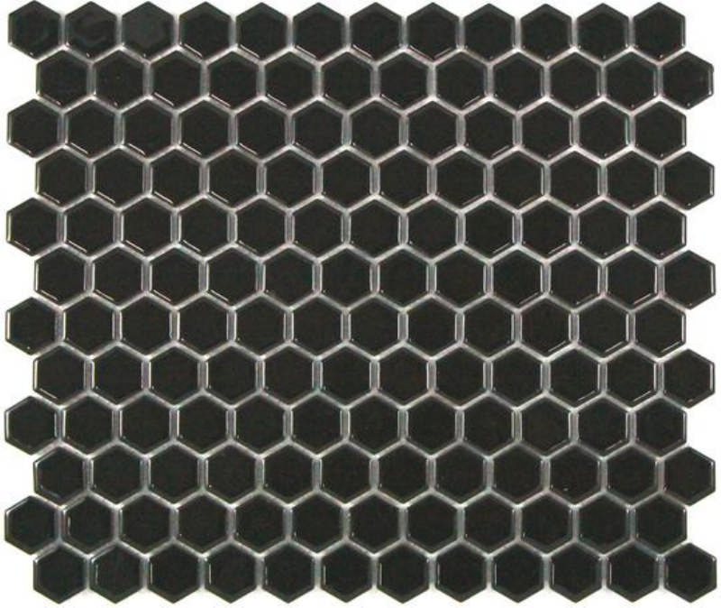 - Hexagon black 23MM gloss -