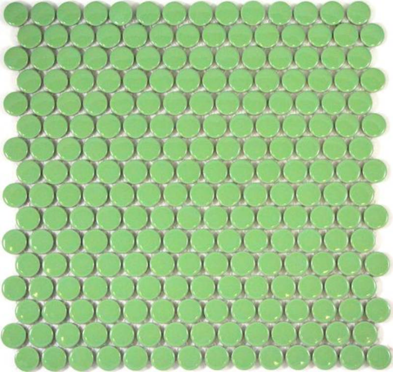 - penny rounds  green 19MM gloss -