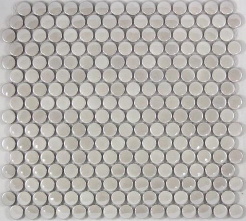 - penny rounds  pearl 19MM glazed metallic -