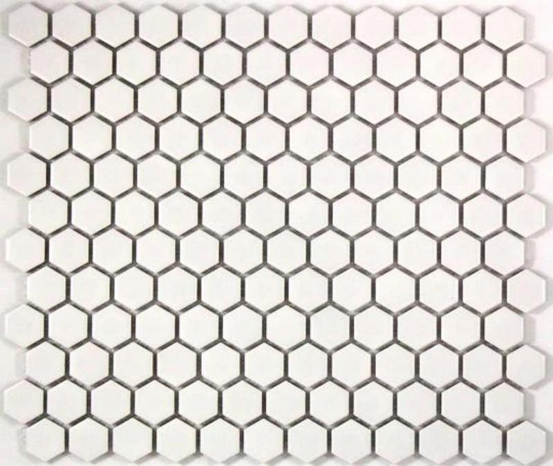 - Hexagon white 23MM matte  -