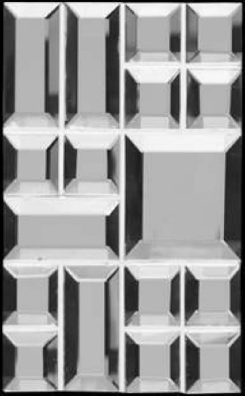 - mirror mosaics  silver mixed sizes 23X23 + 23X48 + 48X48MM mirror  -