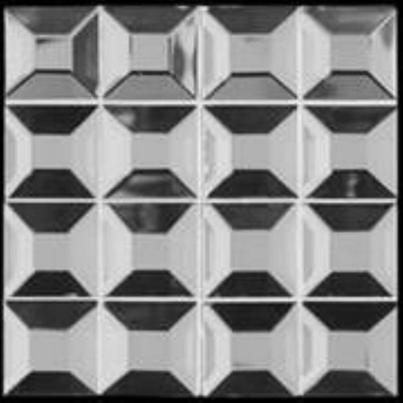 - mirror mosaics  silver 30X5X30MM square mirror -