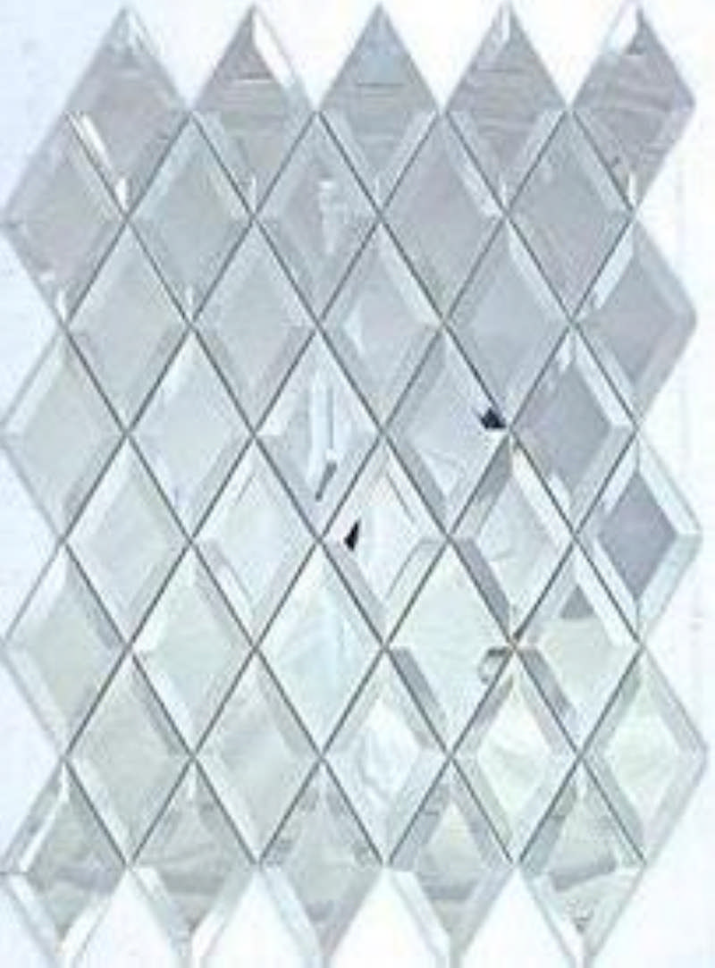- mirror mosaics  diamond silver 50.2X86.9X5MM/PC mirror -