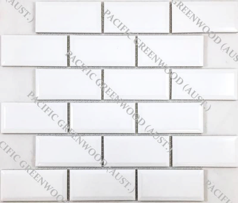 - glazed porclain  white  45X95MM gloss  -