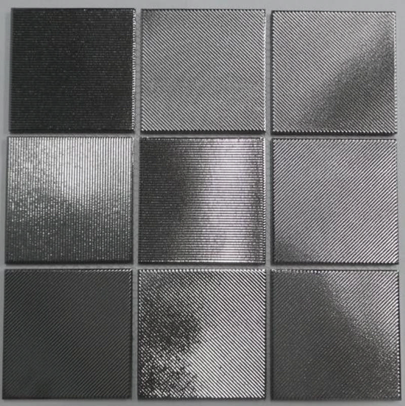 - glazed porclain  silver 95X95MM porcelain glaze -